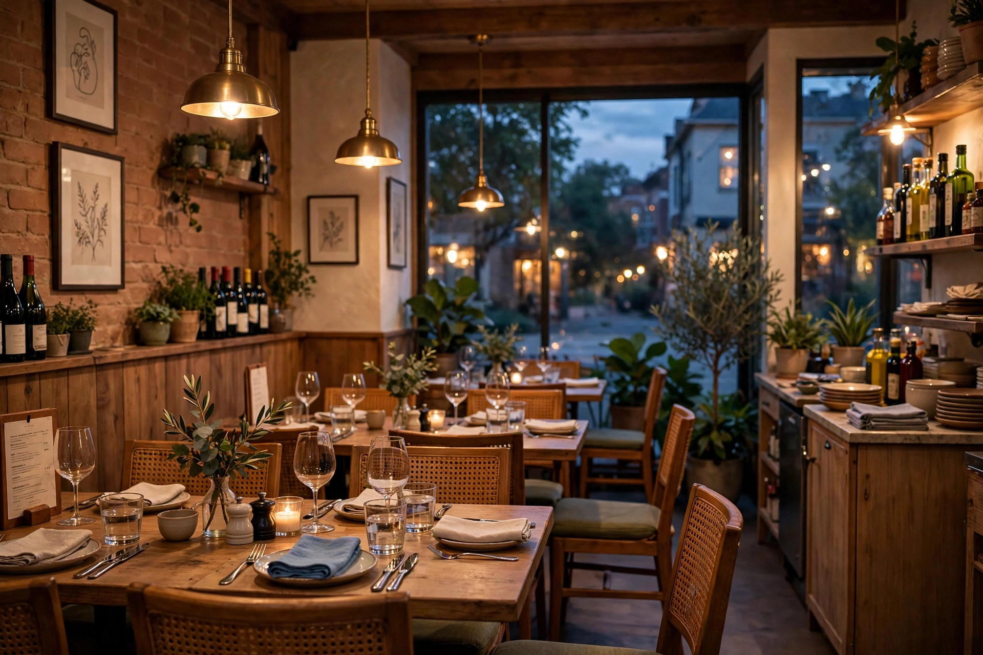 Cozy restaurant interior